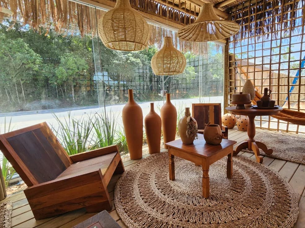 Tapete Redondo Taboa 2 metros.