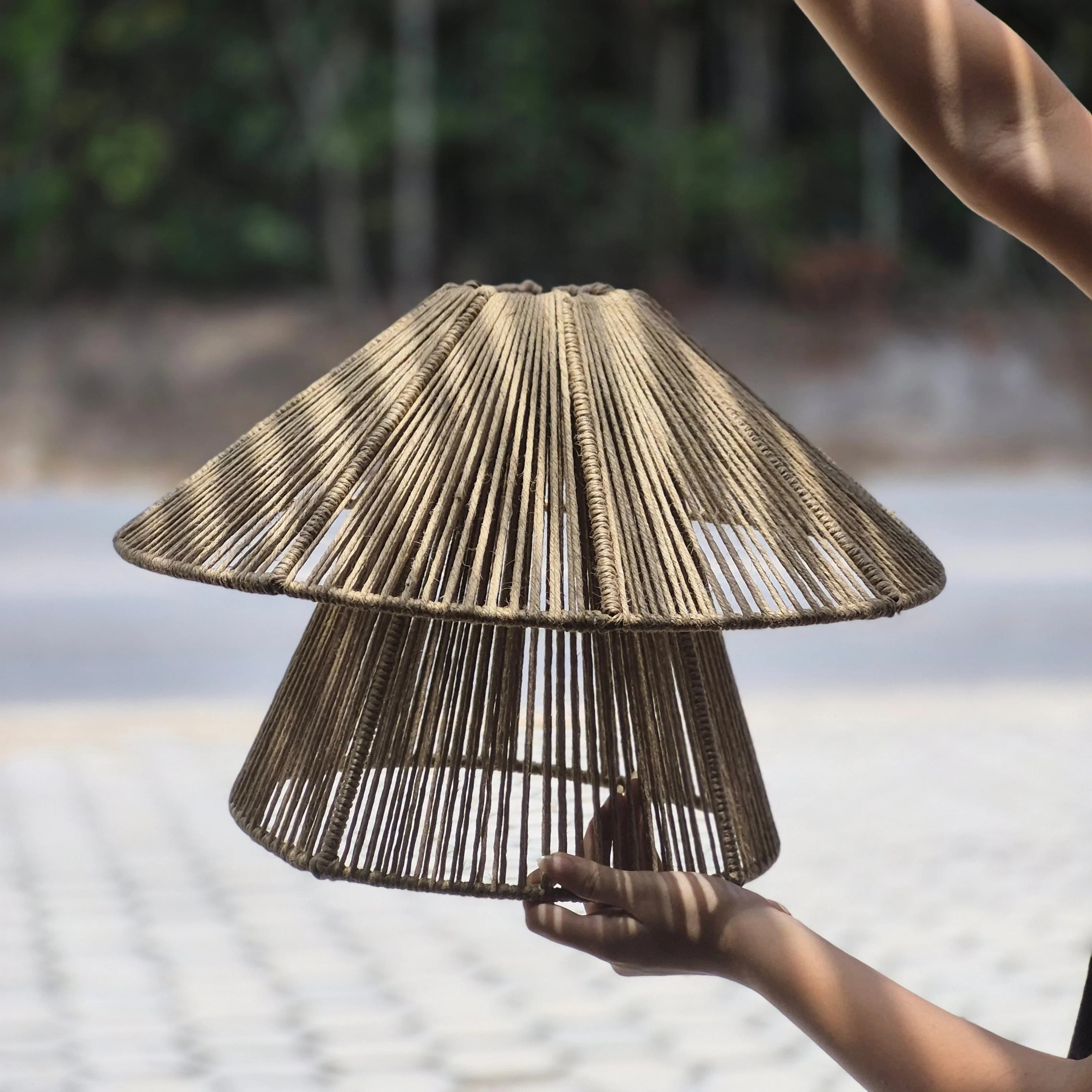 Luminária Rami Chapéu Duplo PS-27 46cmx37cm