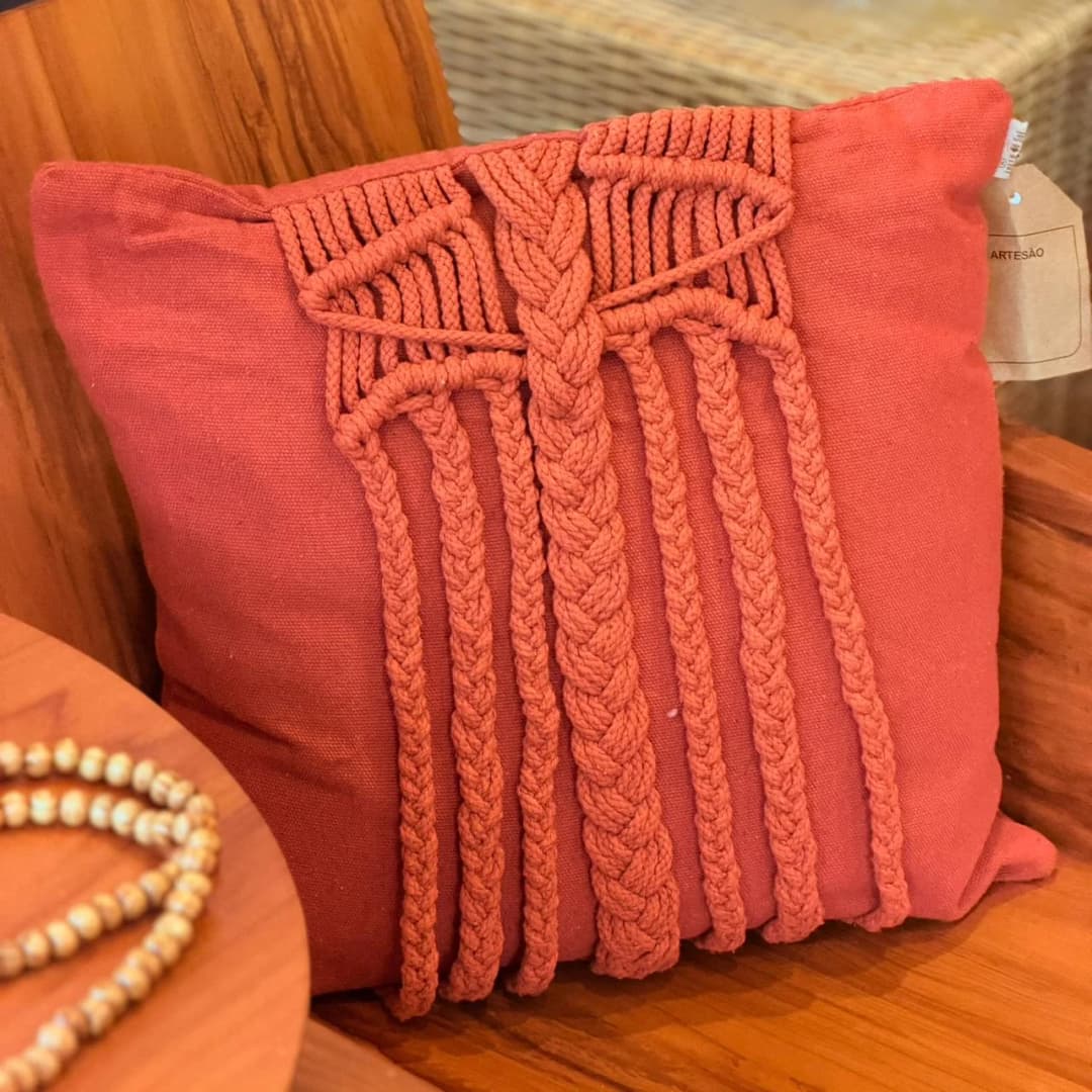 Capa Almofada Central Terracota 45x45cm