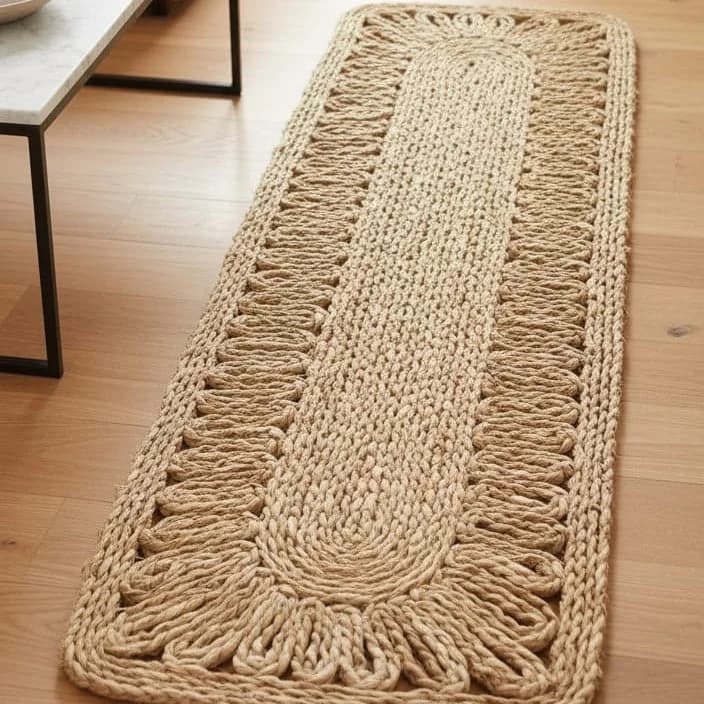 Passadeira Retangular de Taboa