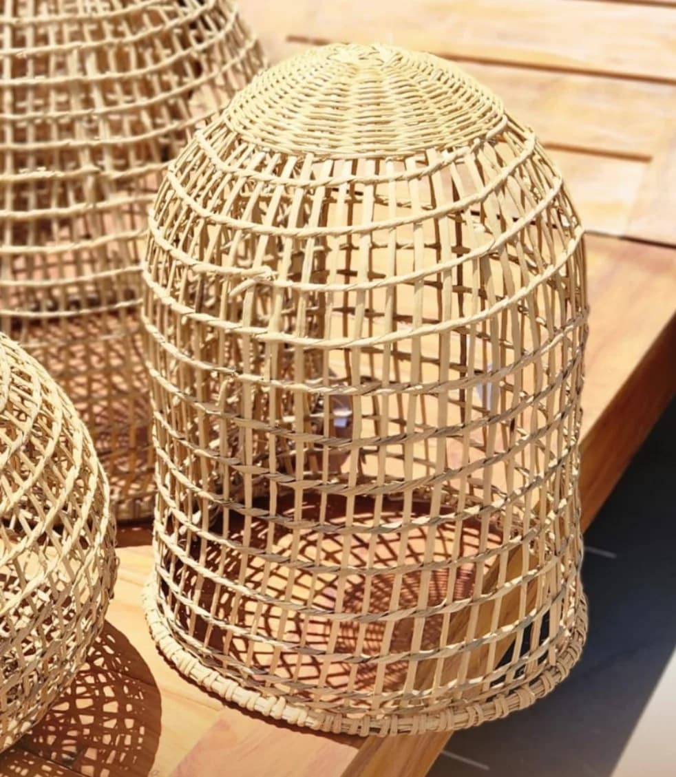 Luminária Gaiola Cipó Amber