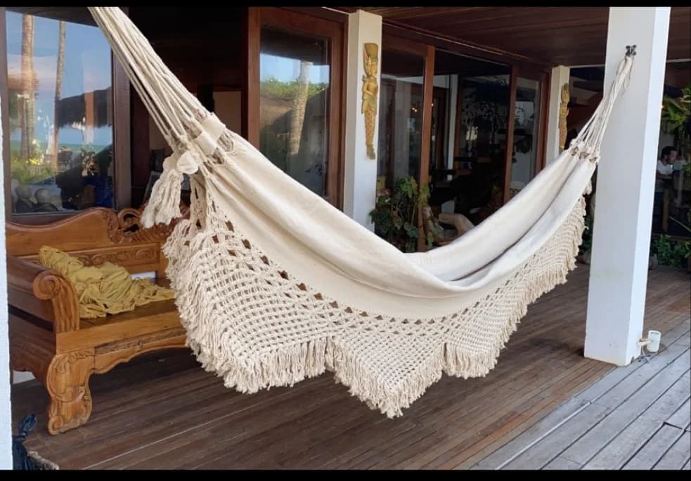 Rede King Varanda de Flor Macramê