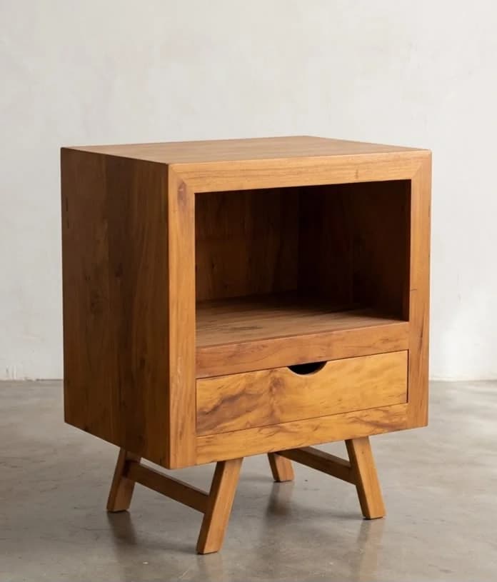 Mesa de cabeceira Vintage Peroba