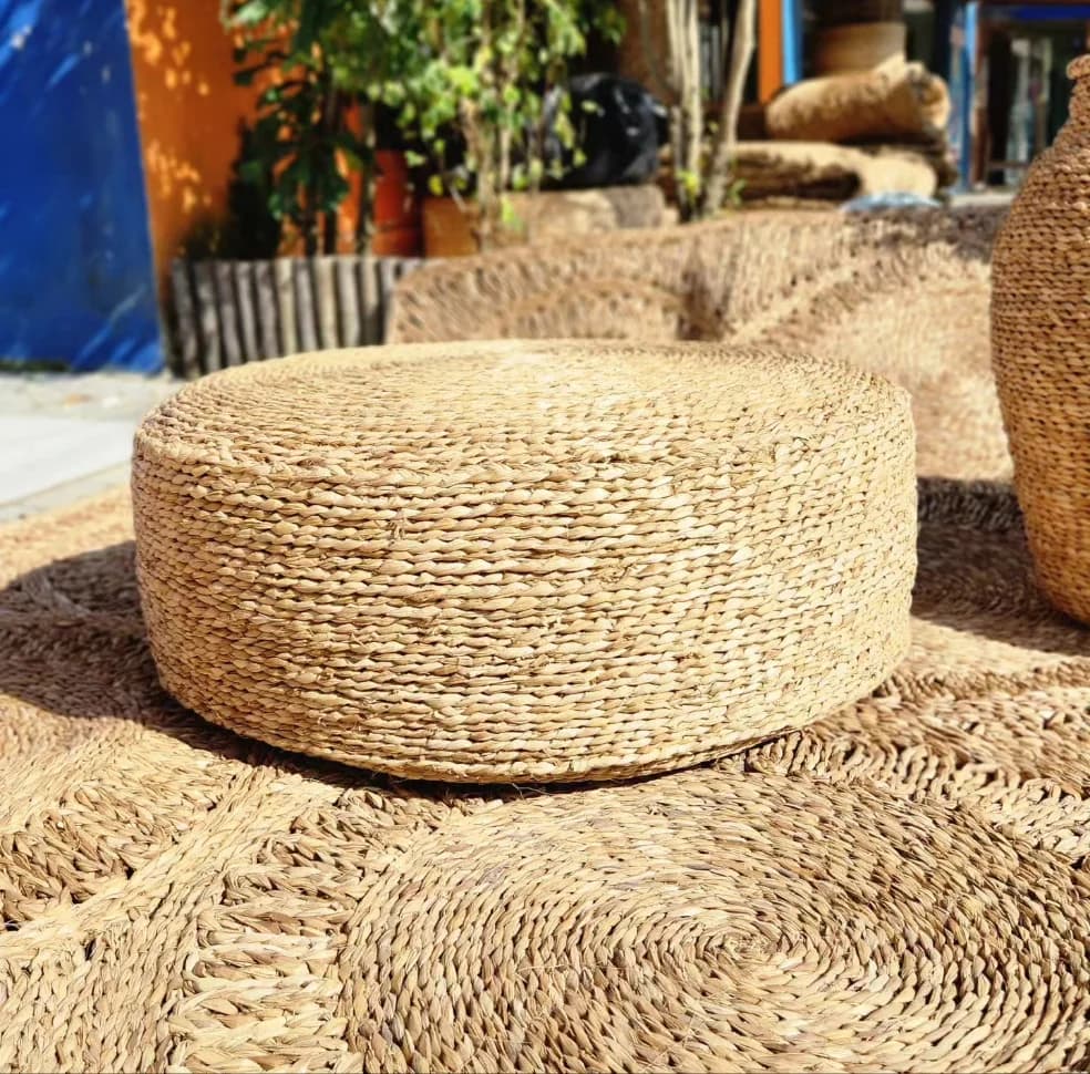 Mesa de Centro/Puff Corda de Taboa.