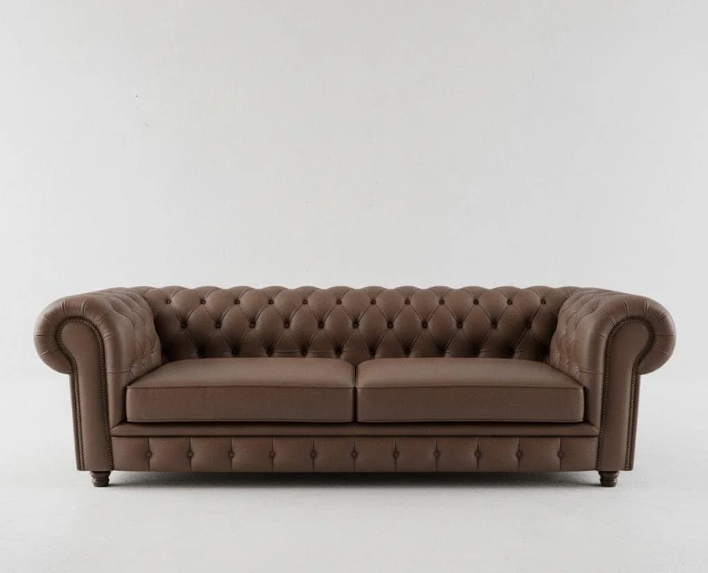 Sofá Chesterfield - Couro Legítimo