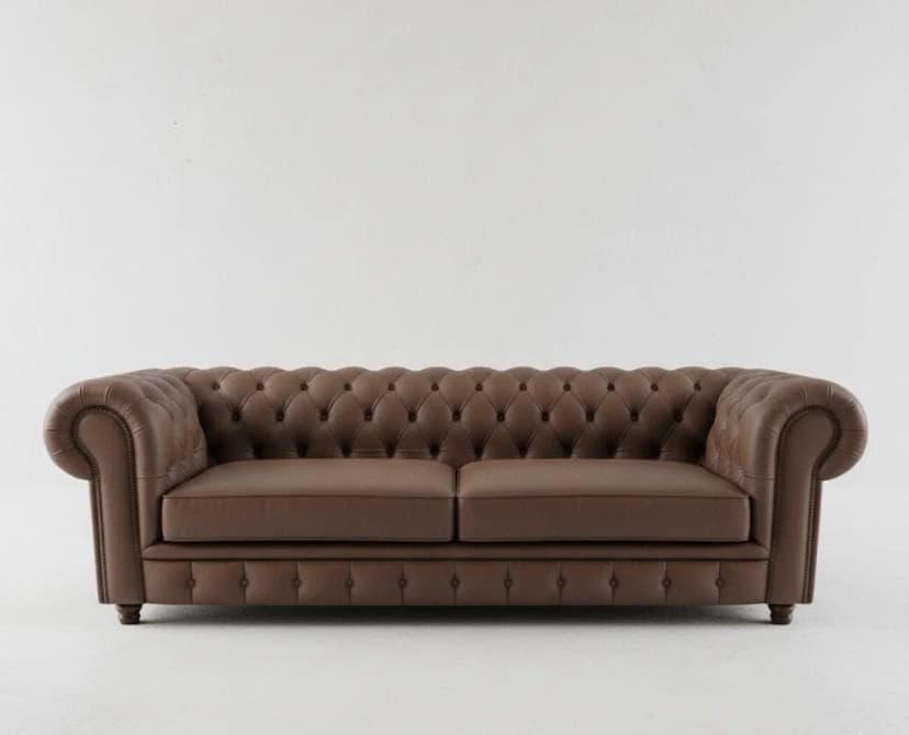 Sofá Chesterfield - Couro Legítimo