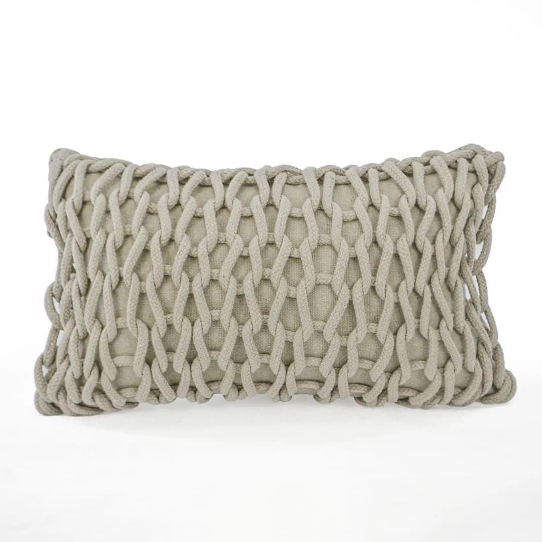 Capa de Almofada Ponto Crochê 30x50cm