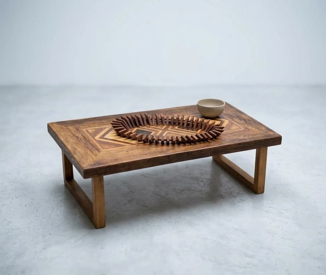 Mesa de Centro Indígena - Marchetaria  