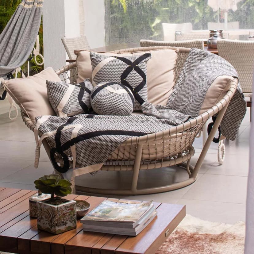 Capa de Almofada Tupi Artesanal 50x30