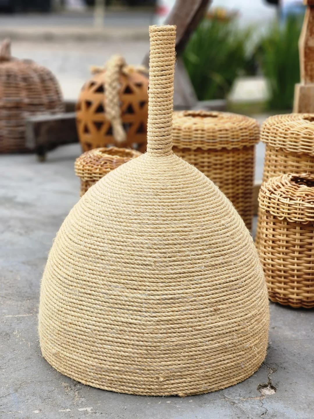 Luminária Taça Sisal