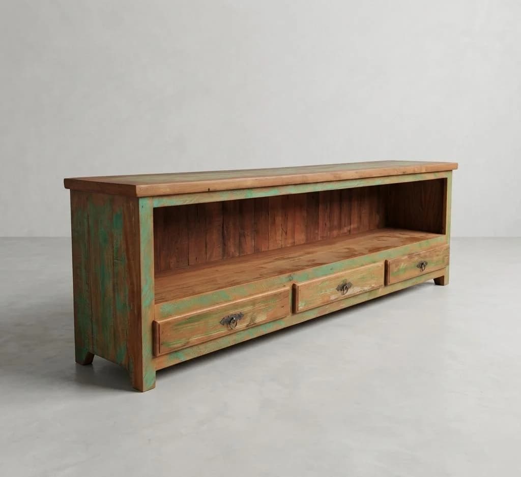 Rack Demolição Com Pátina Verde 2 Metros