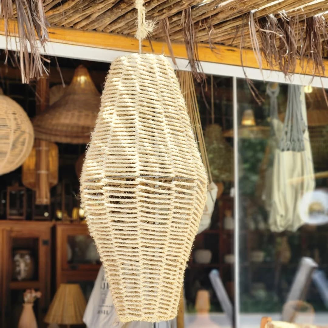 Luminária Balão Sisal