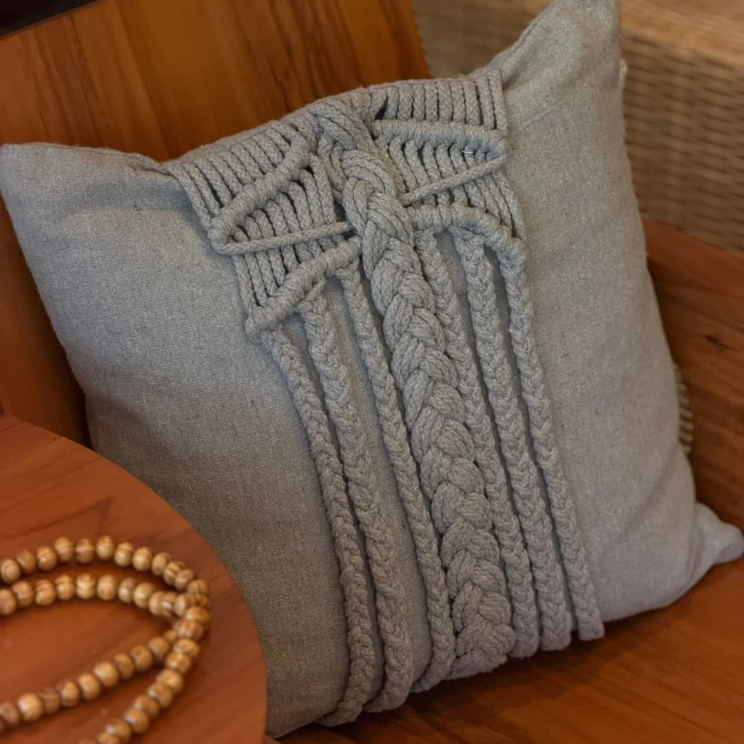 Capa Almofada Central Cinza 45x45cm