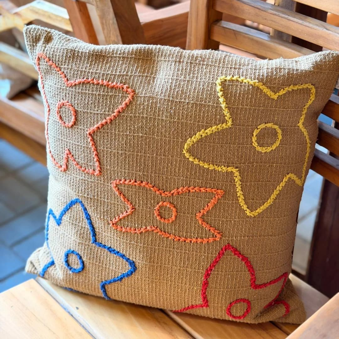 Capa de Almofada Estrela único 45cmx45cm